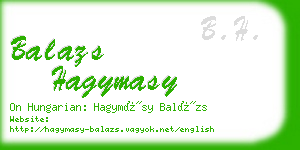 balazs hagymasy business card